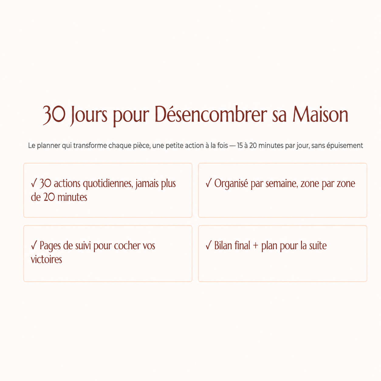 Pack Organisation Maison – 3 Guides Numériques PDF