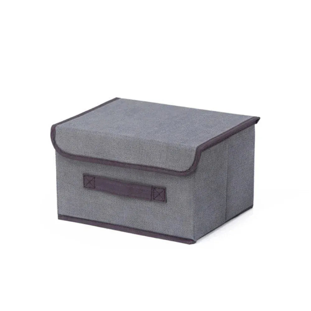 Boîte de Rangement Pliable en Tissu Non-tissé Multi-fonctions