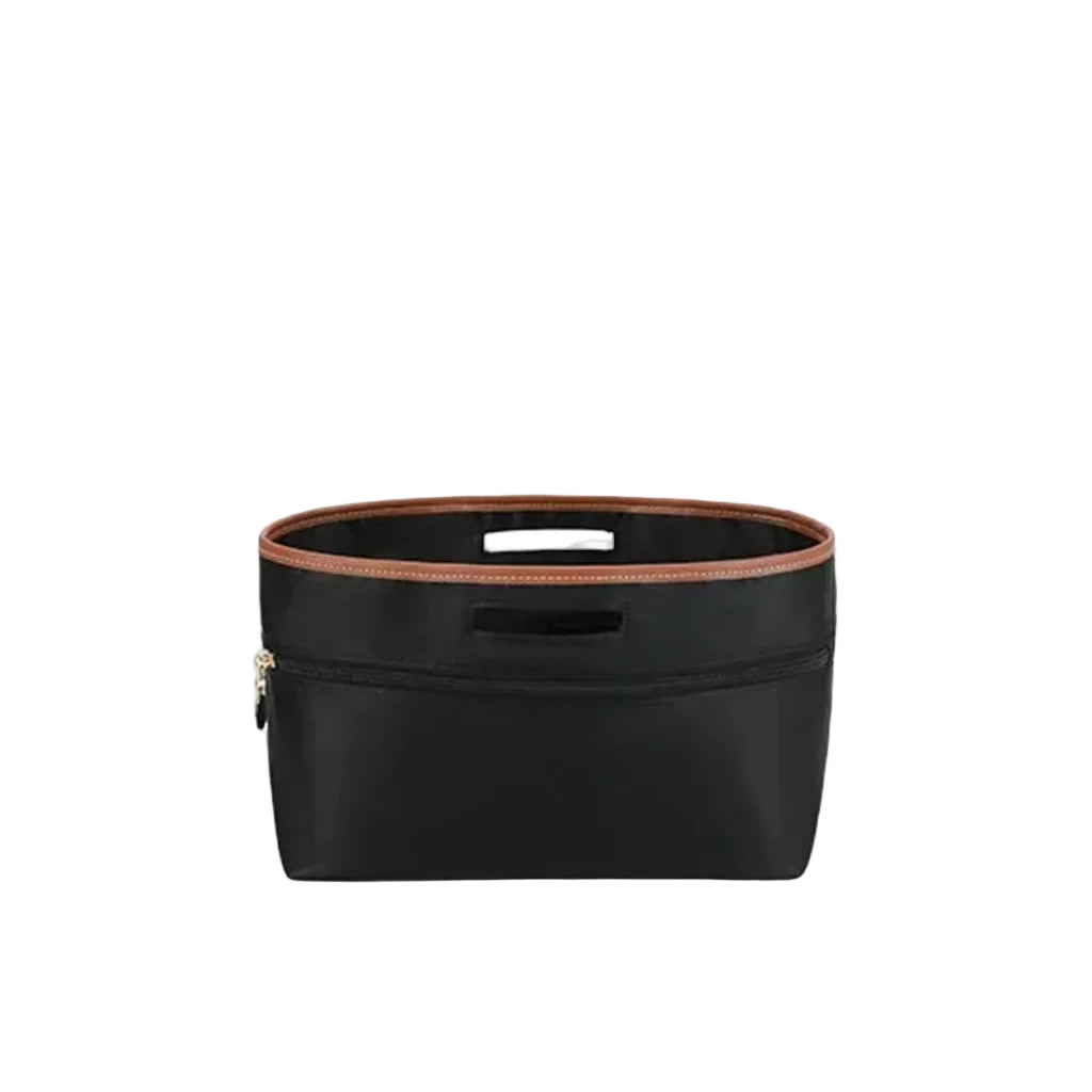 Organisateur de Sac en Satin – Structure Ajustée 27 x 19 x 14,5 cm noir
