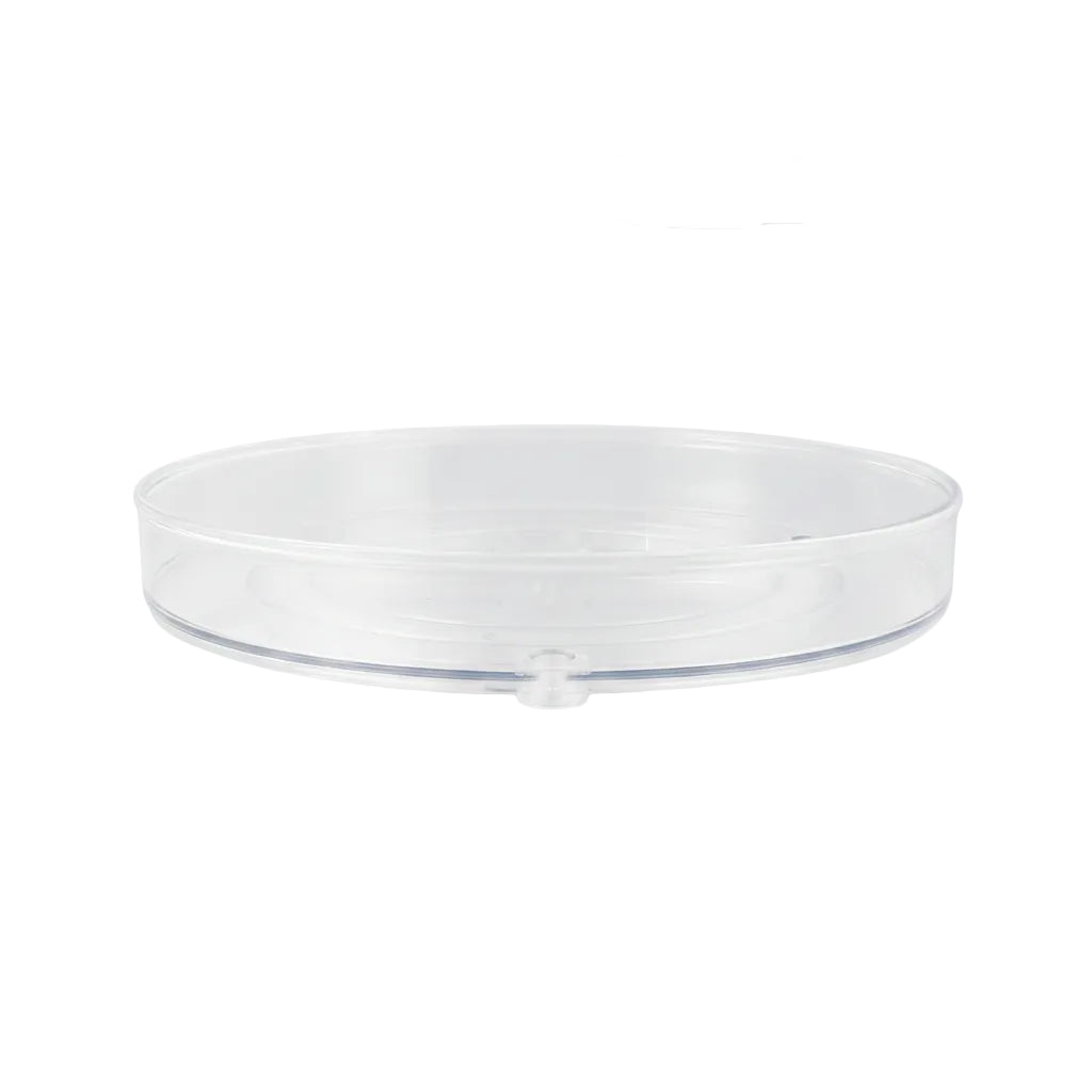 Plateau Tournant Organisateur Transparent Rangement 23 x 3,6 cm