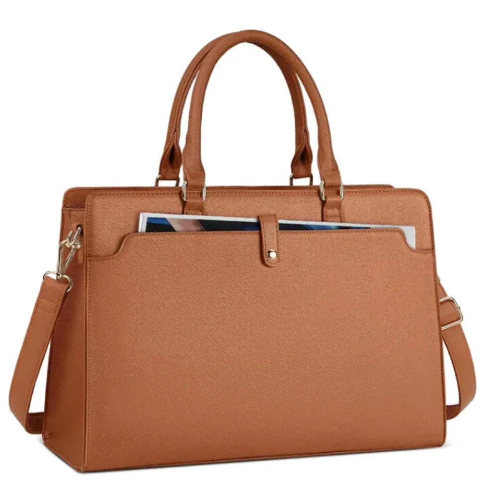 Porte-Documents Femme - Cartable Business 15.6" Cuir PU Imperméable