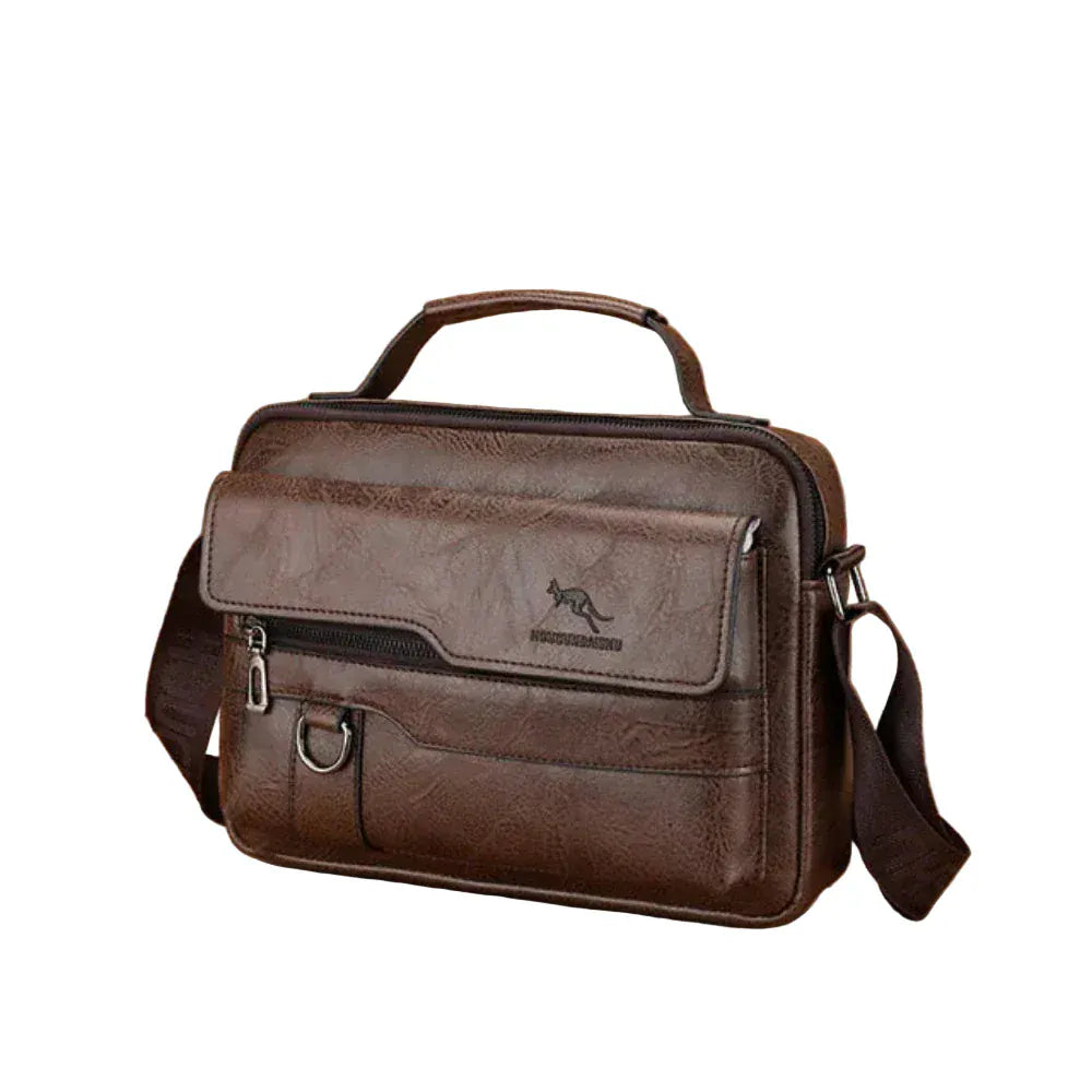 Porte-Documents Homme - Solution de Rangement Bureau Cuir PU Multicompartiments