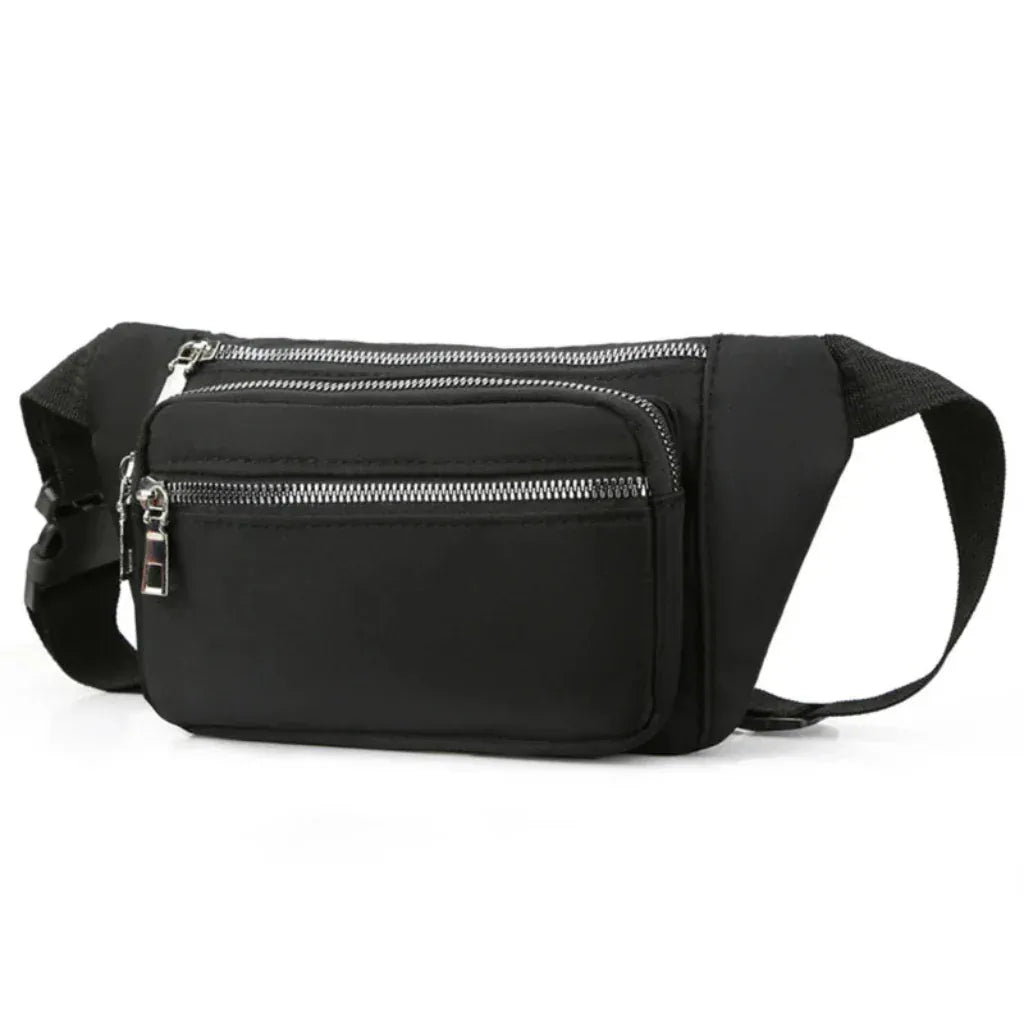 Sac Banane Femme Oxford Multifonction Noir – Accessoire Résistant et Fonctionnel