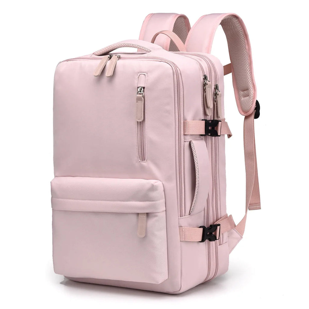Sac à Dos de Voyage Cabine 45x30x25 cm Rose – Grande Capacité Oxford Unisexe