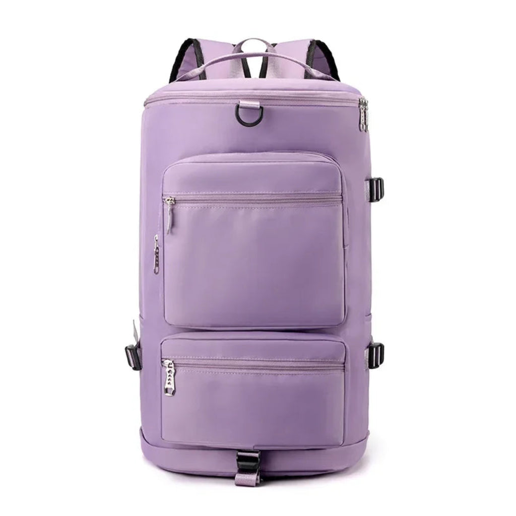 Sac à Dos de Voyage Grande Capacité Multifonction Violet - Double Couche Oxford/Nylon Imperméable