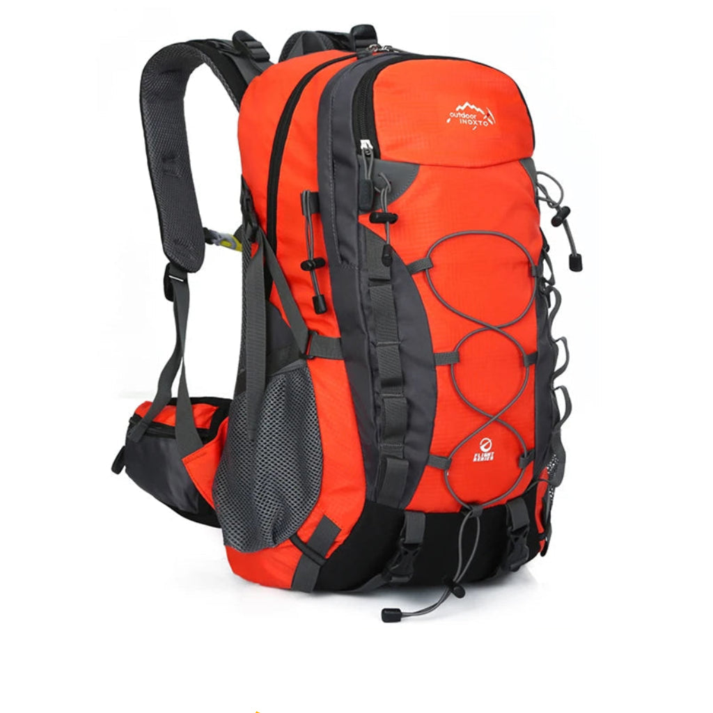 Sac à Dos de Voyage Tactique 40L Orange – Nylon Résistant pour Randonnée, Trekking & Camping