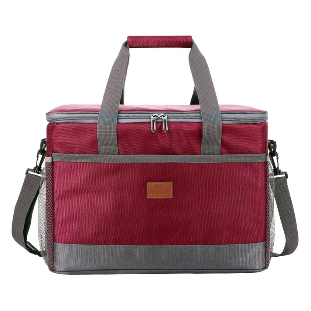 Sac Isotherme 32L Rouge – Doublure Rigide pour Pique-Niques, Barbecues et Sorties Familiales