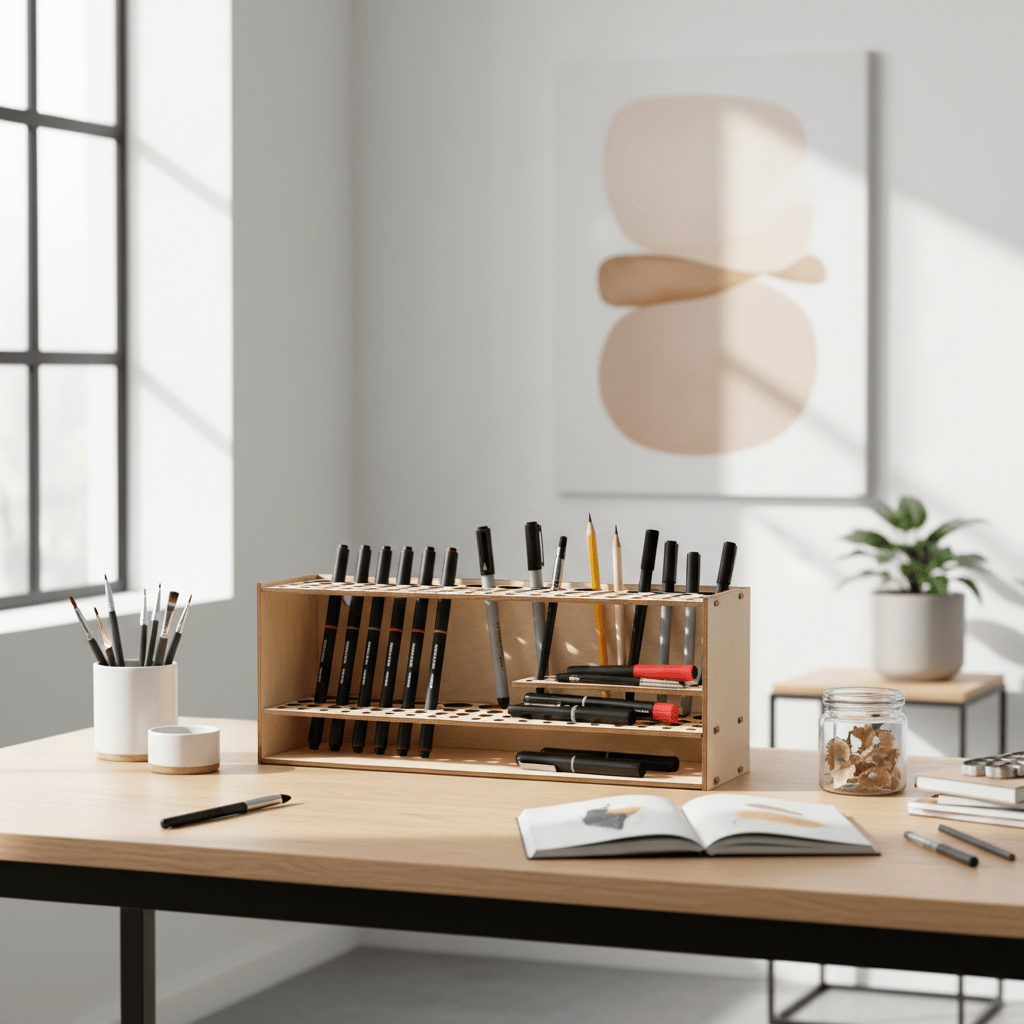 Organisateur bois premium deux étages