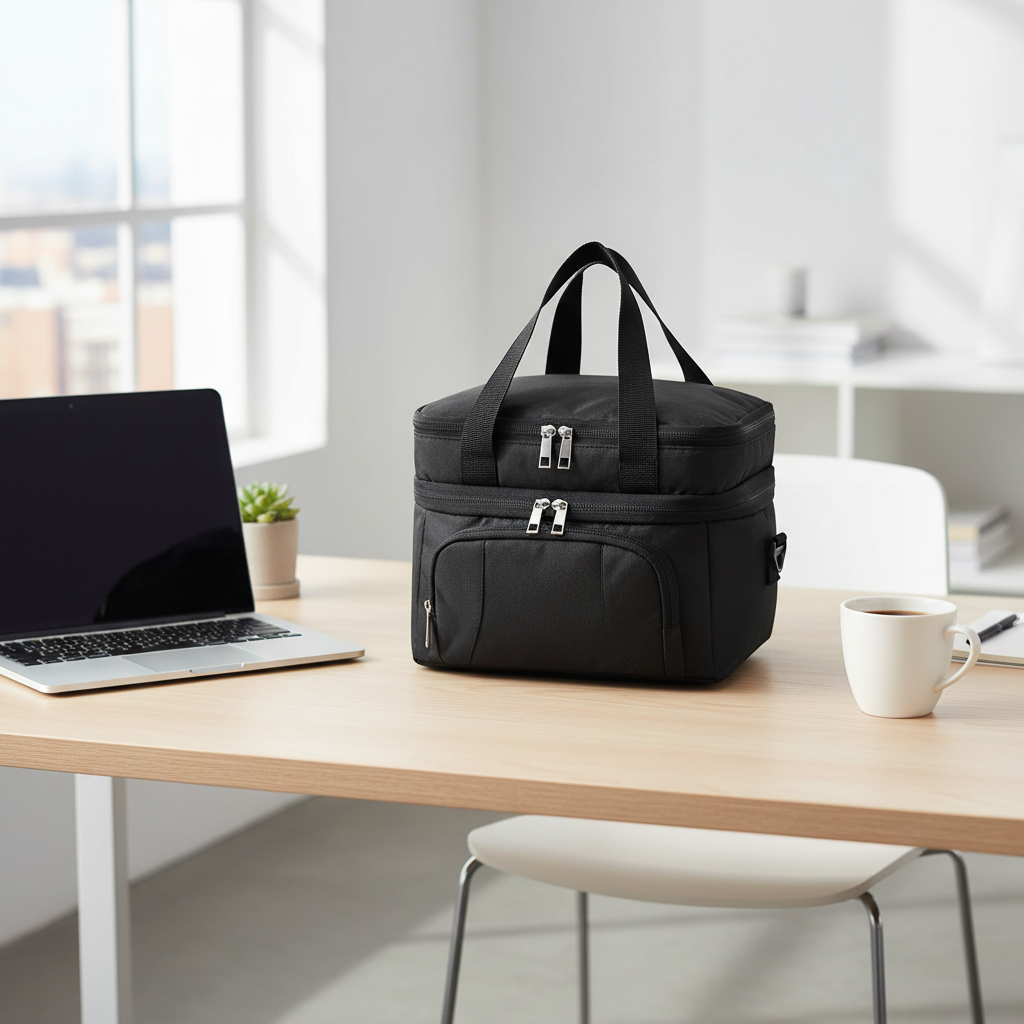 Sac isotherme sur bureau