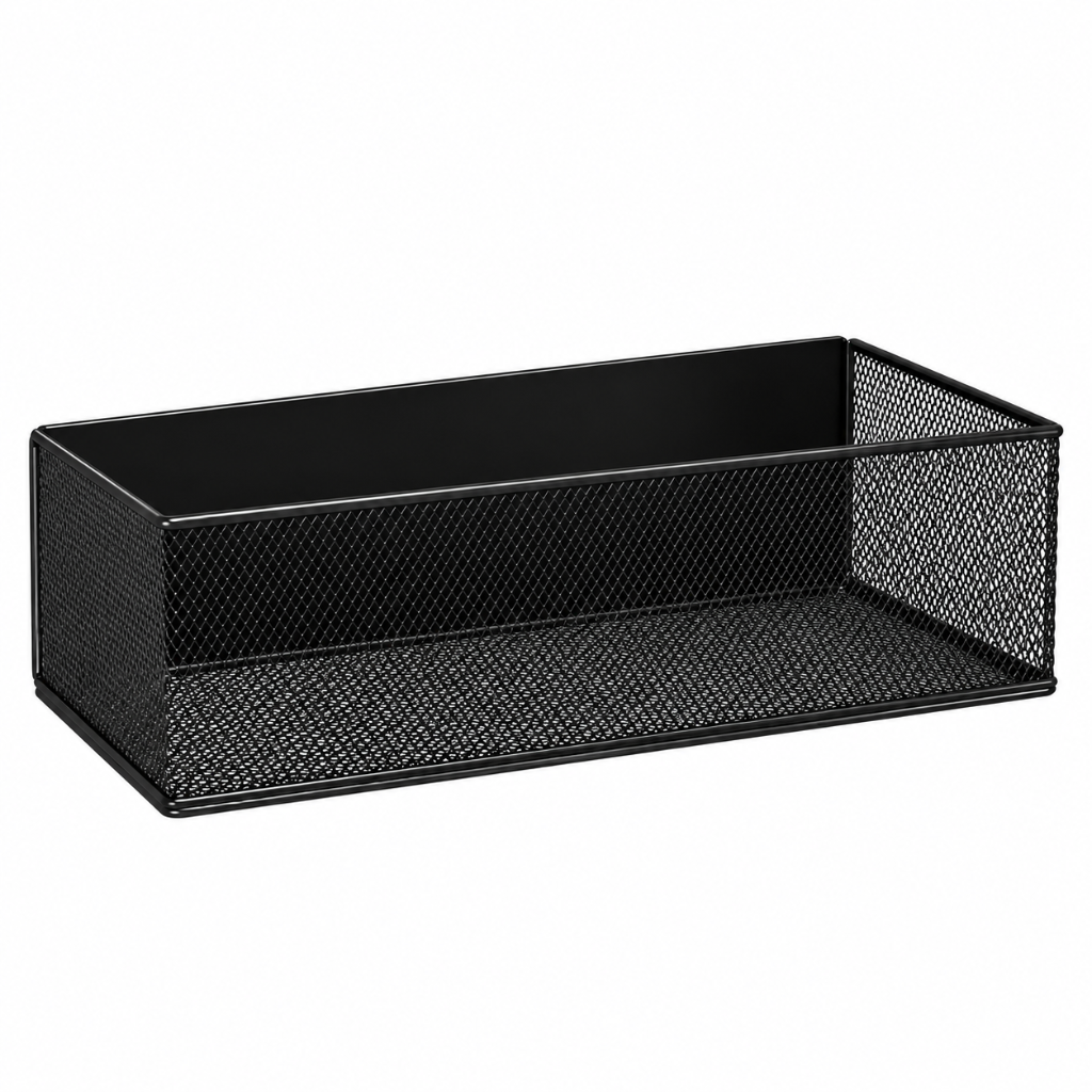 Étagère Murale Cuisine Magnétique – Rangement Pratique pour Réfrigérateur noir