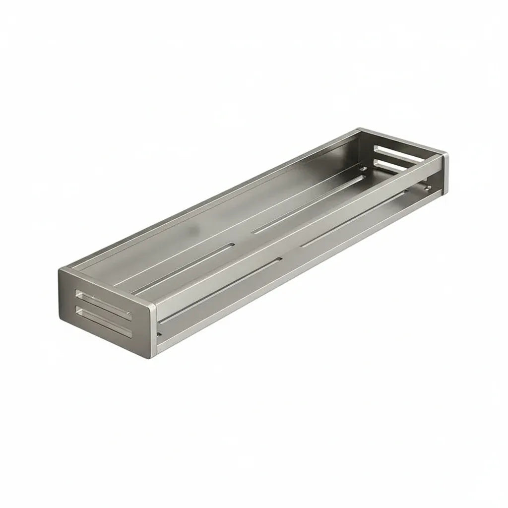 Étagère Murale Salle de Bain en Aluminium – Rangement Sans Perçage Design Moderne et Organisation Pratique 50 cm