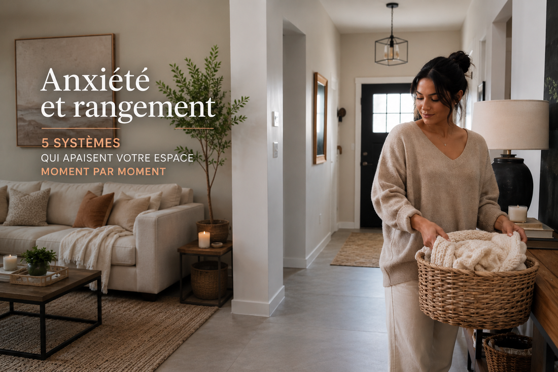 Anxiété et rangement : 5 systèmes qui apaisent votre espace moment par moment