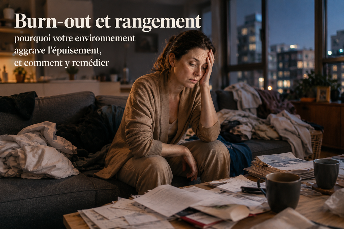 Burn-out et rangement : pourquoi votre environnement aggrave l'épuisement, et comment y remédier