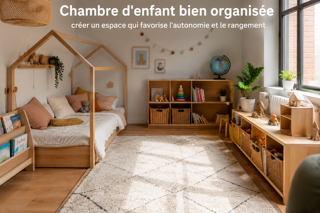 Chambre d'enfant bien organisée : créer un espace qui favorise l'autonomie et le rangement