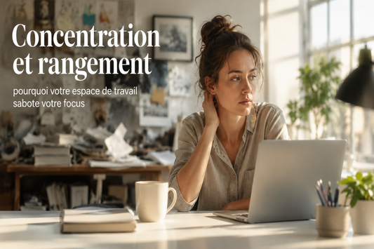 Concentration et rangement : pourquoi votre espace de travail sabote votre focus