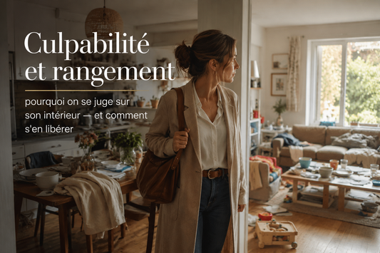 Culpabilité et rangement : pourquoi on se juge sur son intérieur — et comment s'en libérer