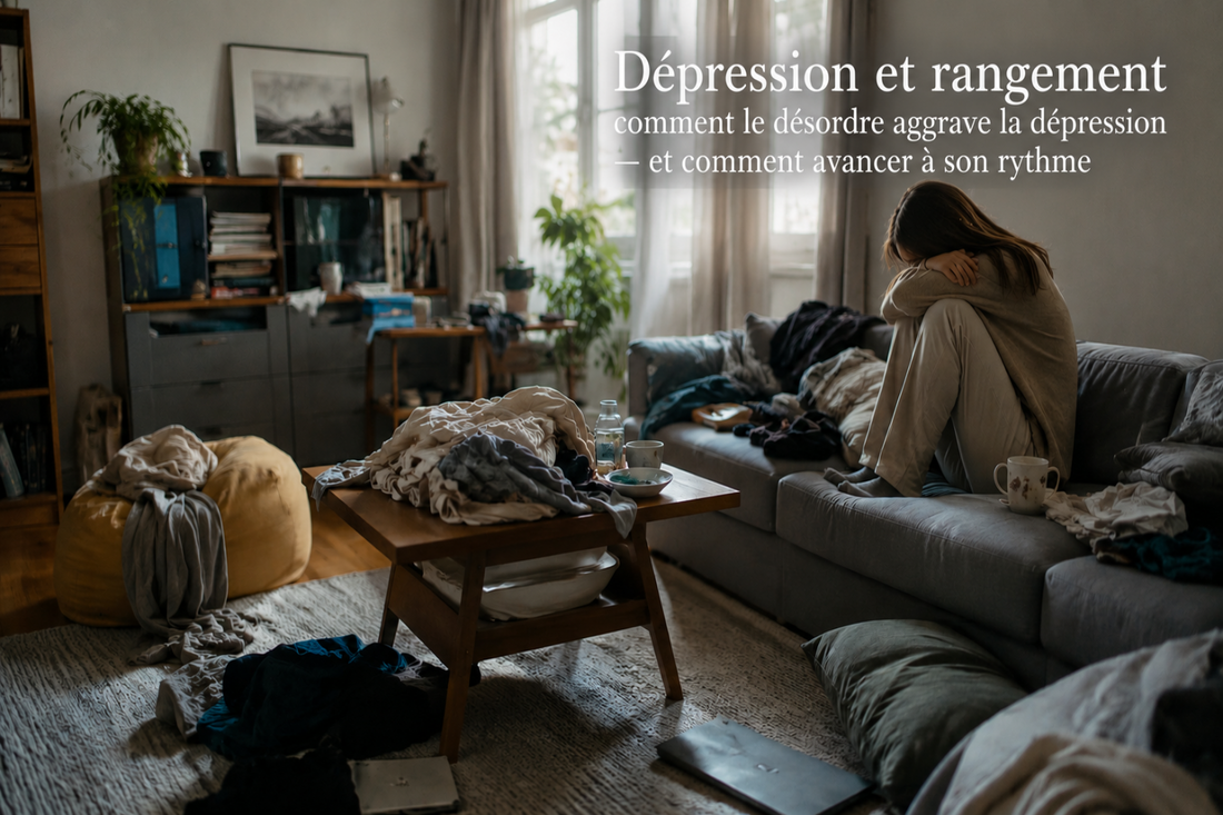 Dépression et rangement : comment le désordre aggrave la dépression — et comment avancer à son rythme