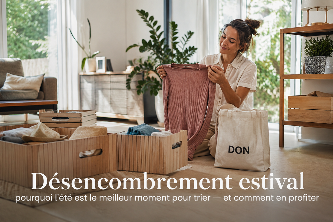 Désencombrement estival : pourquoi l'été est le meilleur moment pour trier — et comment en profiter