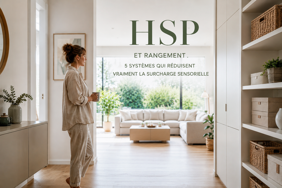 HSP et rangement : 5 systèmes qui réduisent vraiment la surcharge sensorielle