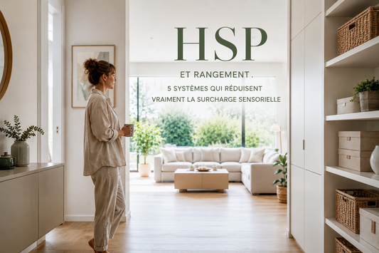 HSP et rangement : 5 systèmes qui réduisent vraiment la surcharge sensorielle