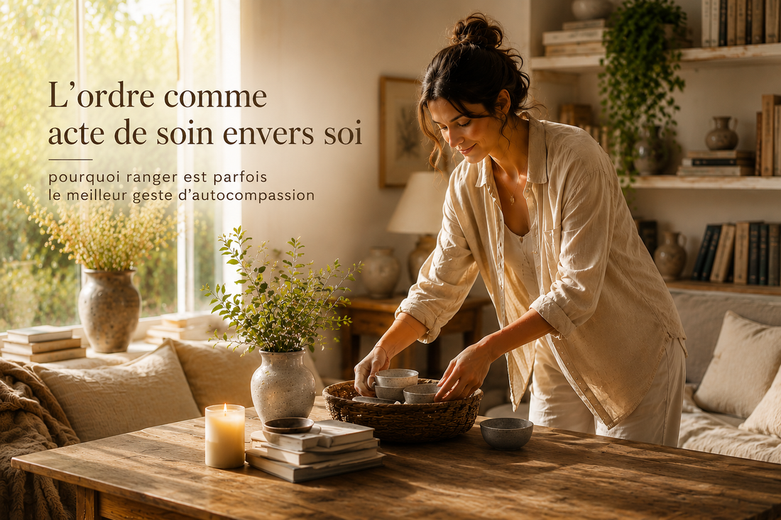 L'ordre comme acte de soin envers soi : pourquoi ranger est parfois le meilleur geste d'autocompassion