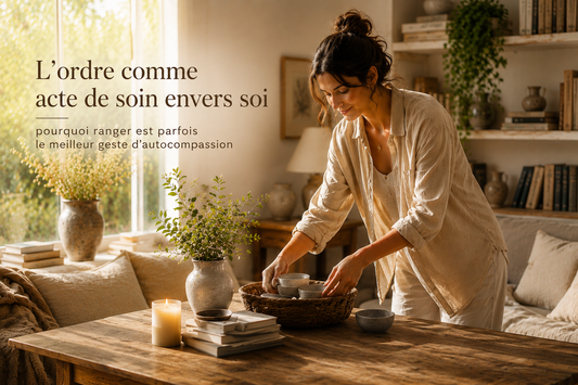 L'ordre comme acte de soin envers soi : pourquoi ranger est parfois le meilleur geste d'autocompassion