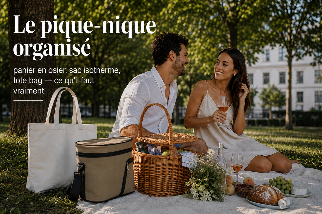 Le pique-nique organisé : panier en osier, sac isotherme, tote bag — ce qu'il faut vraiment