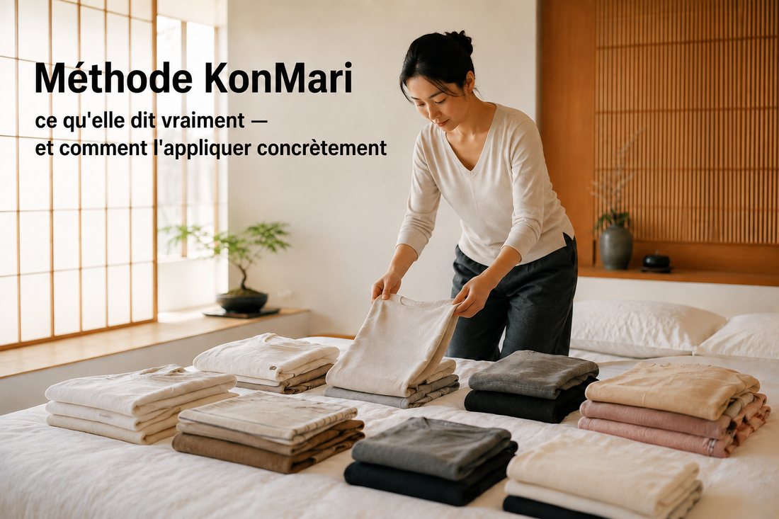 Méthode KonMari : ce qu'elle dit vraiment — et comment l'appliquer concrètement