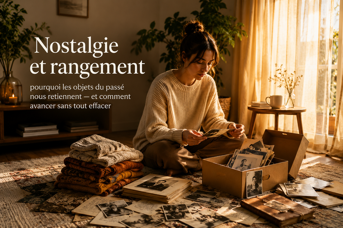 Nostalgie et rangement : pourquoi les objets du passé nous retiennent — et comment avancer sans tout effacer