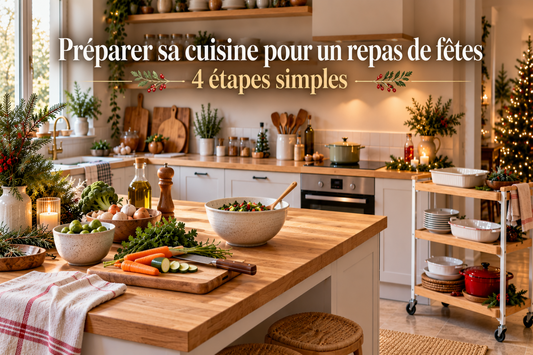 Organiser sa cuisine avant un repas de Noël : guide en 4 étapes