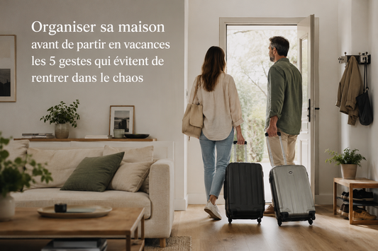 Organiser sa maison avant de partir en vacances : les 5 gestes qui évitent de rentrer dans le chaos
