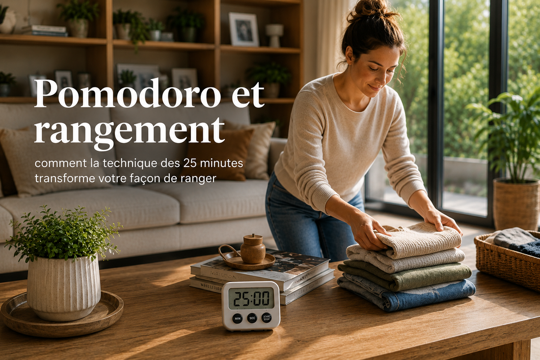 Pomodoro et rangement : comment la technique des 25 minutes transforme votre façon de ranger
