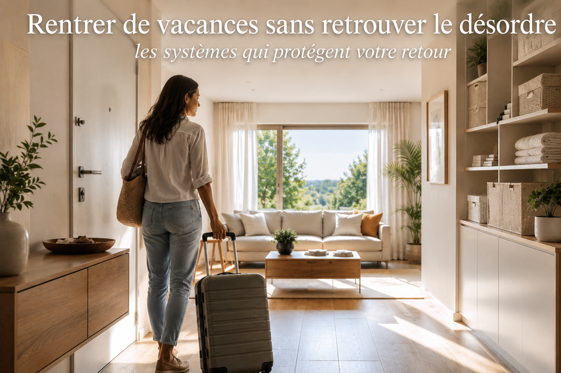 Rentrer de vacances sans retrouver le désordre : les systèmes qui protègent votre retour