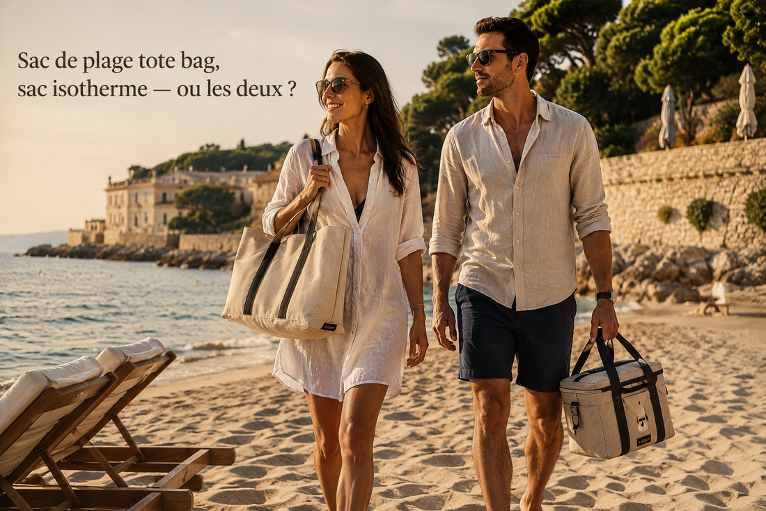 Sac de plage : tote bag, sac isotherme — ou les deux ?