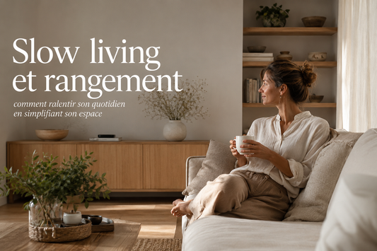 Slow living et rangement : comment ralentir son quotidien en simplifiant son espace
