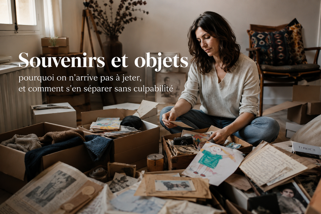 Souvenirs et objets : pourquoi on n'arrive pas à jeter, et comment s'en séparer sans culpabilité