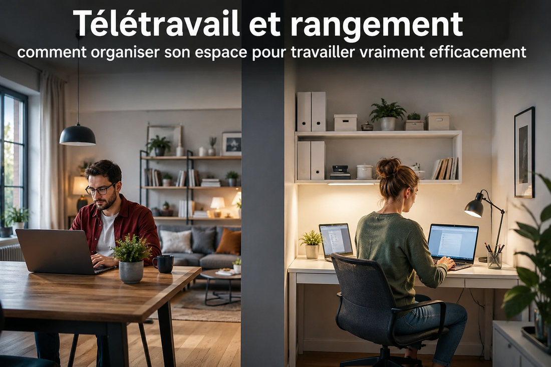Télétravail et rangement : comment organiser son espace pour travailler vraiment efficacement