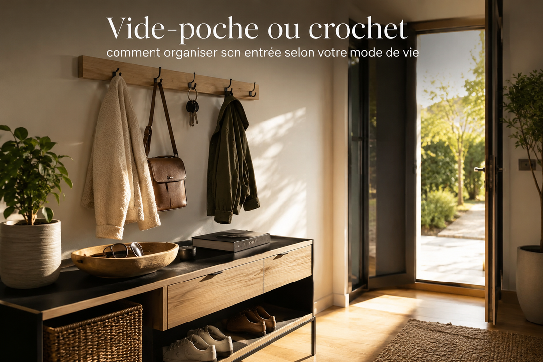 Vide-poche ou crochet : comment organiser son entrée selon votre mode de vie