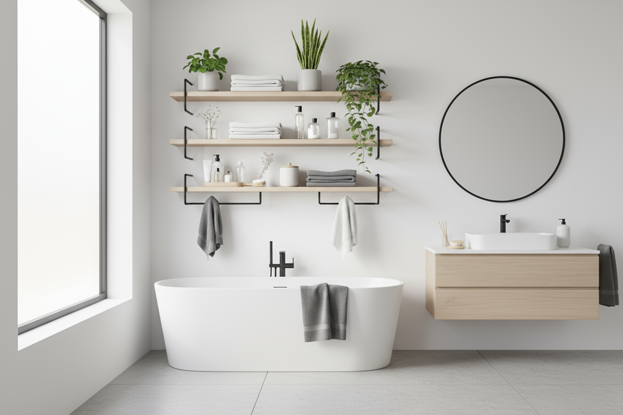 Étagères Murales Salle de Bain