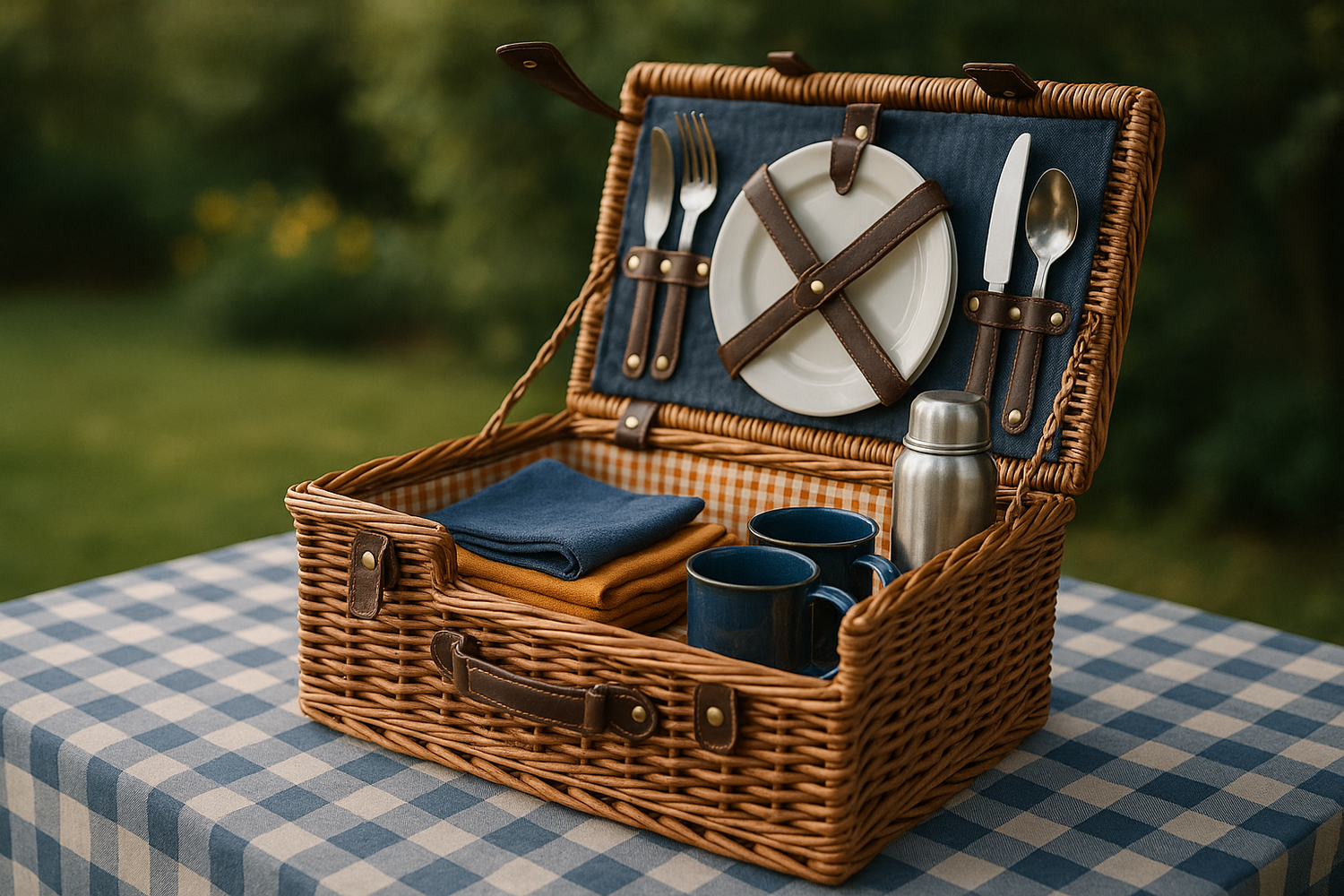 Paniers De Pique-Nique En Osier