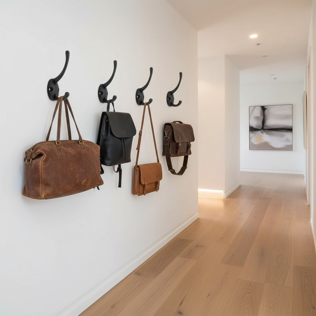 4 crochets couloir avec sacs