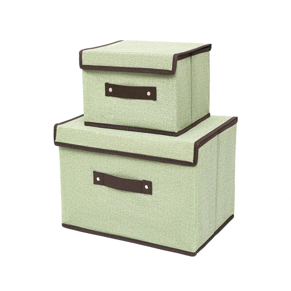 Boîtes de Rangement Pliables en Tissu Non-tissé Multi-fonctions