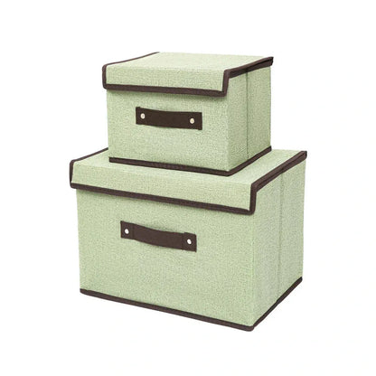 Boîtes de Rangement Pliables en Tissu Non-tissé Multi-fonctions