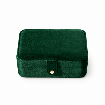 Boîte À Bijoux Velours Avec Miroir – Compact & Élégant
