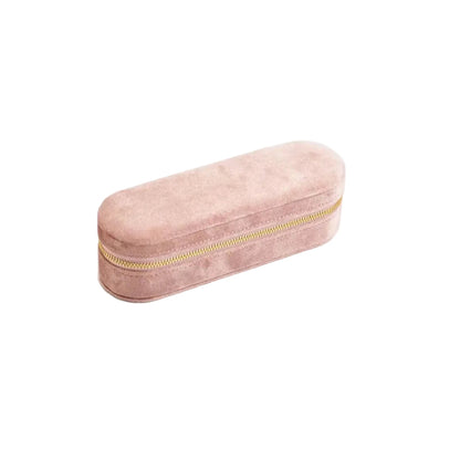 Boîte à Bijoux de Voyage en Velours – Rangement Compact pour Bagues & Bijoux.