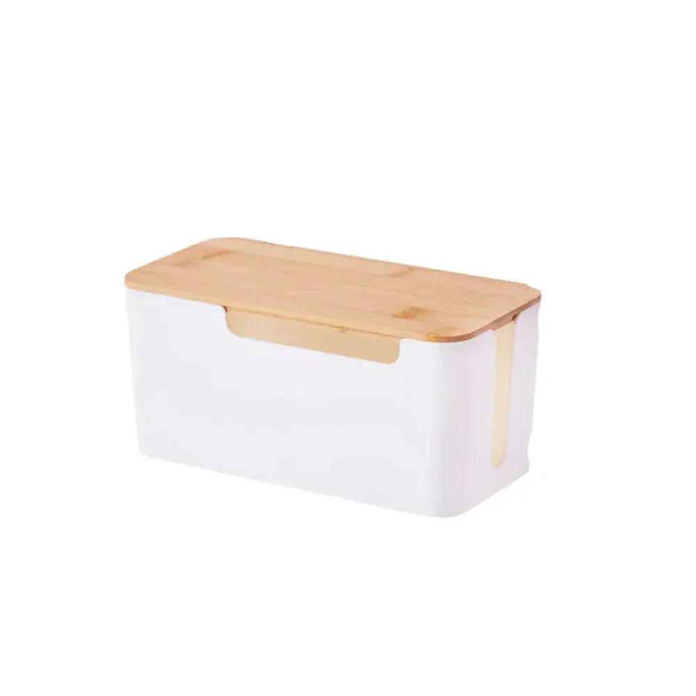 Boite de rangement pour cable blanc petit