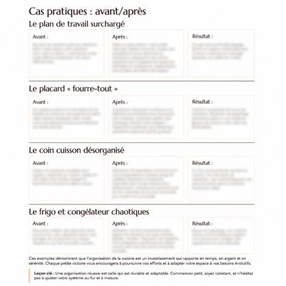 Organiser sa Cuisine sans tout chambouler