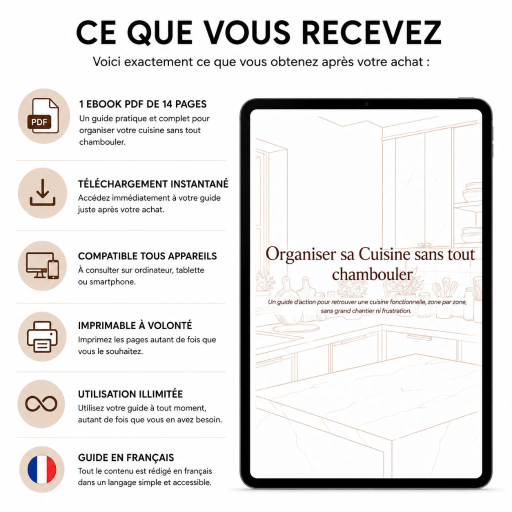 Organiser sa Cuisine sans tout chambouler