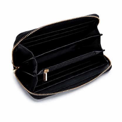 Portefeuille Femme Long en Cuir Véritable avec Protection RFID – Élégant & Sécurisé