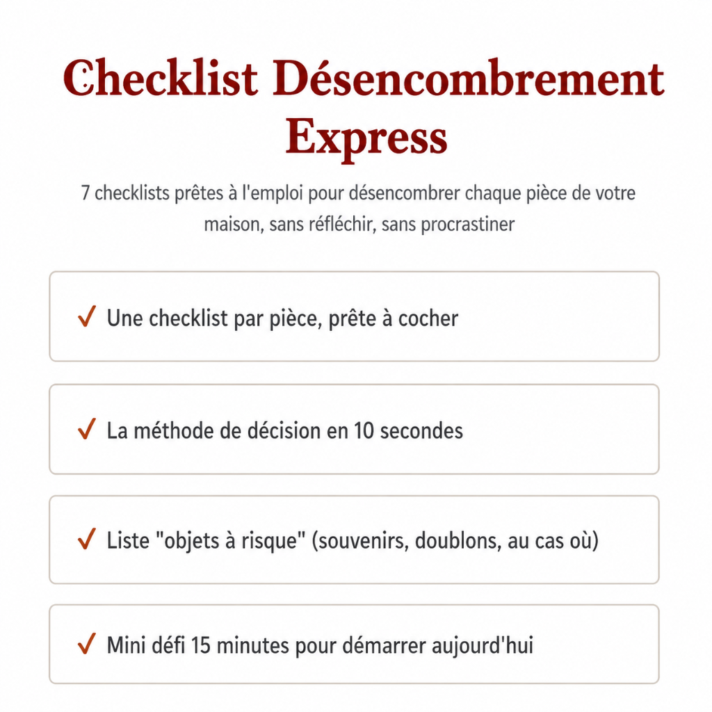 Checklist Désencombrement Express
